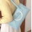 Xiuya Elegant Blue Handbags for Women Casual Fashion Leather Designer Luxury Shoulder Bag Advanced Female Korean Popular Bag Sac