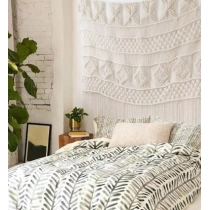 Macrame Wall Hanging Macrame Curtains Boho Door Curtain Panels Handmade Wall Art Home Wall Décor,52"x 57"