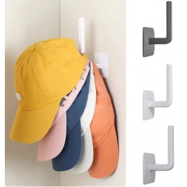 Hat Rack for Baseball Caps Adhesive Hat Hooks for Wall Cap Hanger Storage Cap Organizer No Drilling Hat Holder for Door Closet