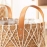 Rattan Storage Basket Living Room Flower Pot Home Decor Durable Net Pocket Pot Outdoor Lawn Decoration