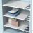 White Expandable Divider Punch-free Retractable Layers Board for Wardrobe Storage Kitchen and Bathroom Shelf Dormitory Dividers