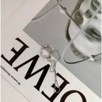 Goth Gold Silver Color Letter C Earcuff Tassel Chain Ear Cuff Fake Piercing Faux Earrings for Women Korean Fashion Clips Jewelry