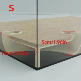 Underground corner tunnel for aquarium cave/ fish tank For Aquatic Pets To Breed Play AndRest Fish Tank Ornaments