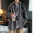 Trendy Grey Long Sleeve Corduroy Jacket For Men Casual Loose-fit Vintage Shirt Korean Style Fashion Clothing