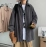 Trendy Grey Long Sleeve Corduroy Jacket For Men Casual Loose-fit Vintage Shirt Korean Style Fashion Clothing